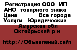 Регистрация ООО, ИП, АНО, товарного знака › Цена ­ 5 000 - Все города Услуги » Юридические   . Амурская обл.,Октябрьский р-н